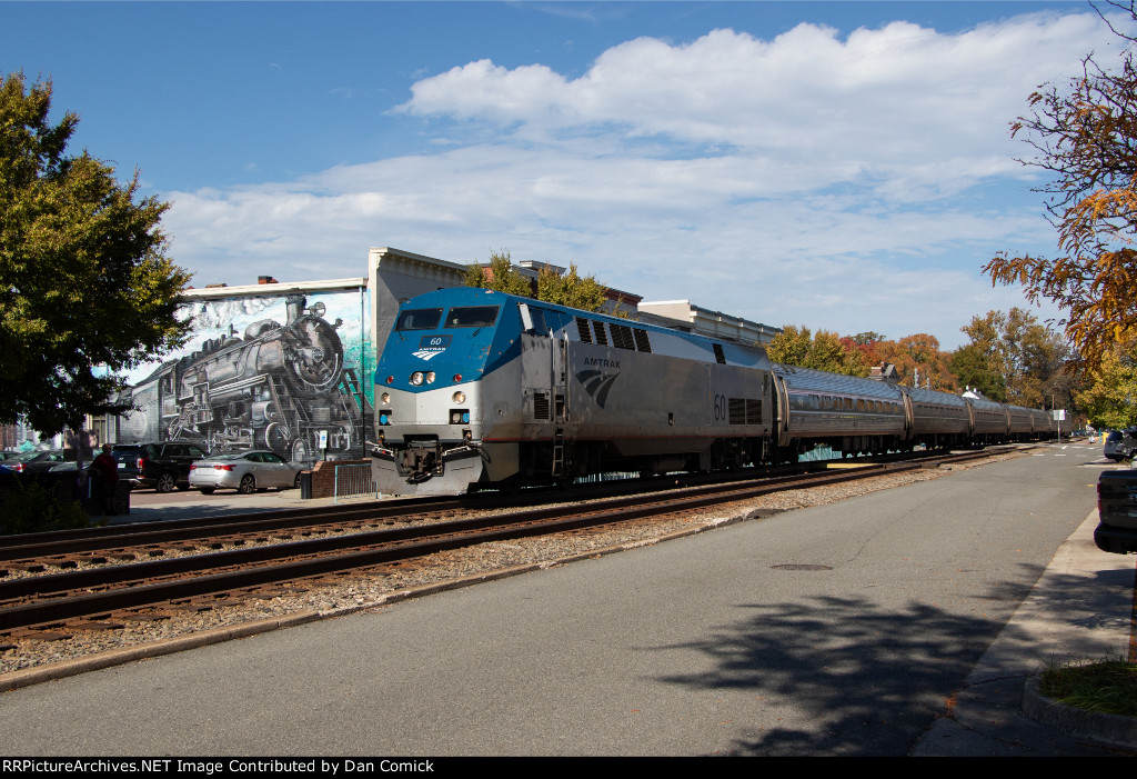 AMTK 60 Leads P079 at Downtown Ashland